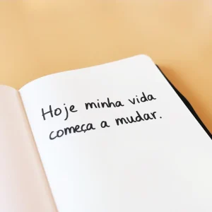 Hoje minha vida começa a mudar