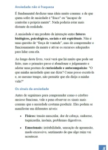 Trecho do Livro Controle a Ansiedade